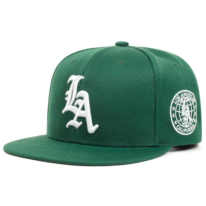 LA Earth Embroidery Baseball Cap Men Women Hip Hop Snapback Cap Outdoor Casual Sun Visor Cap