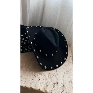 Delia Western Cowgirl Hat - Black