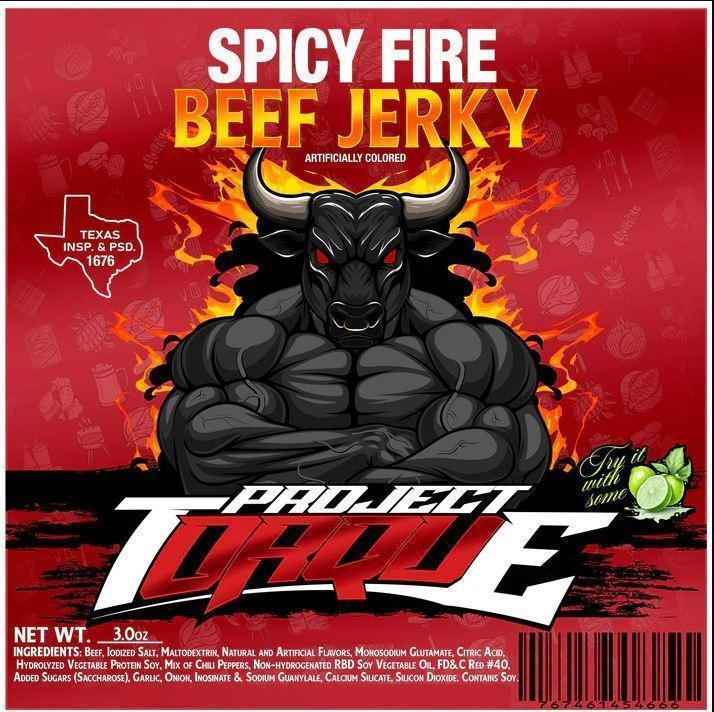 SPICY FIRE BEEF JERKY (CARNE SECA)