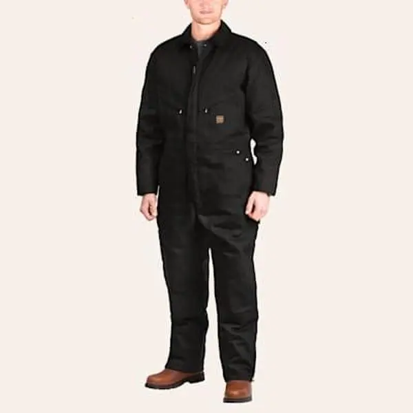 Walls Men's Plano Midnight Black Insulated Duck Work Coverall