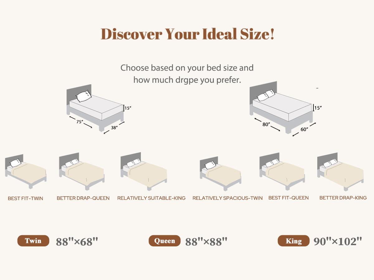 【BEDLORE】Wave Quilted Comforter Duvet Insert, Soft Down Alternative with Corner Tabs, All-Season Comforter, Machine Washable for Bedroom Use