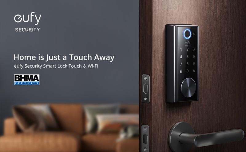eufy Security Smart Lock S230, Keyless Fingerprint Lock for Front Door, Easy Installation, Built-in Wi-Fi, Reliable App for Remote Access, One-Year Battery Life, BHMA Certified, IP65 Weatherproof｜Spingtok