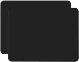 2 Pack Silicone Crafting Mats, 15.7" x 11.8" Silicone Mat for Crafts, Large Heat Resistant Sheet for Jewelry Casting, Epoxy Resin, Painting, Counter Table Protector, Placemat, Nonstick, Black