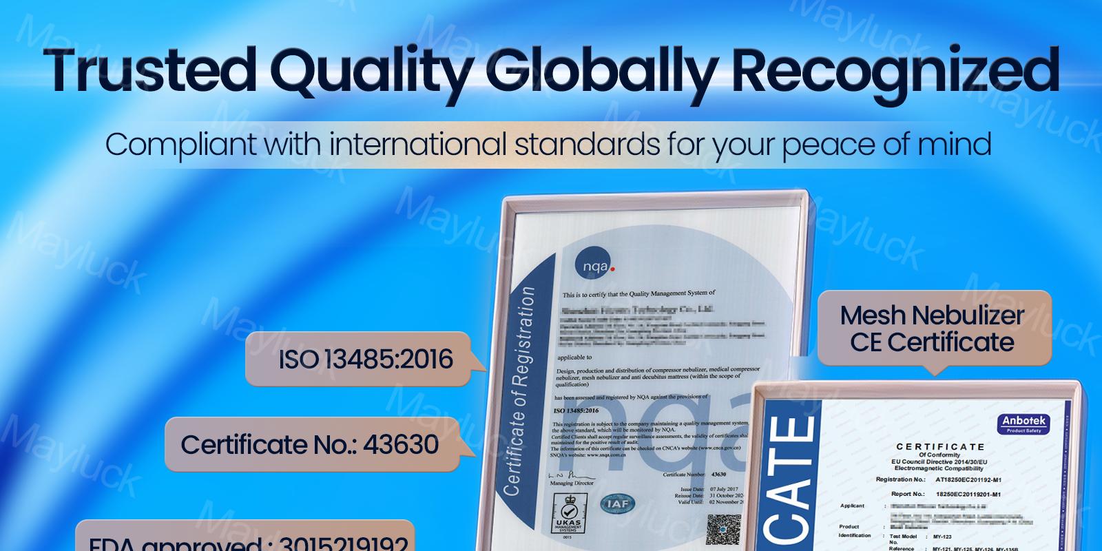 Mayluck Portable Mesh Nebulizer with Auto-Cleaning and Intuitive LED Interface,Handheld Nebulizer for Adults Kids Quiet Operation,Rechargeable Handheld Humidifier for Respiratory Care at Home/Travel