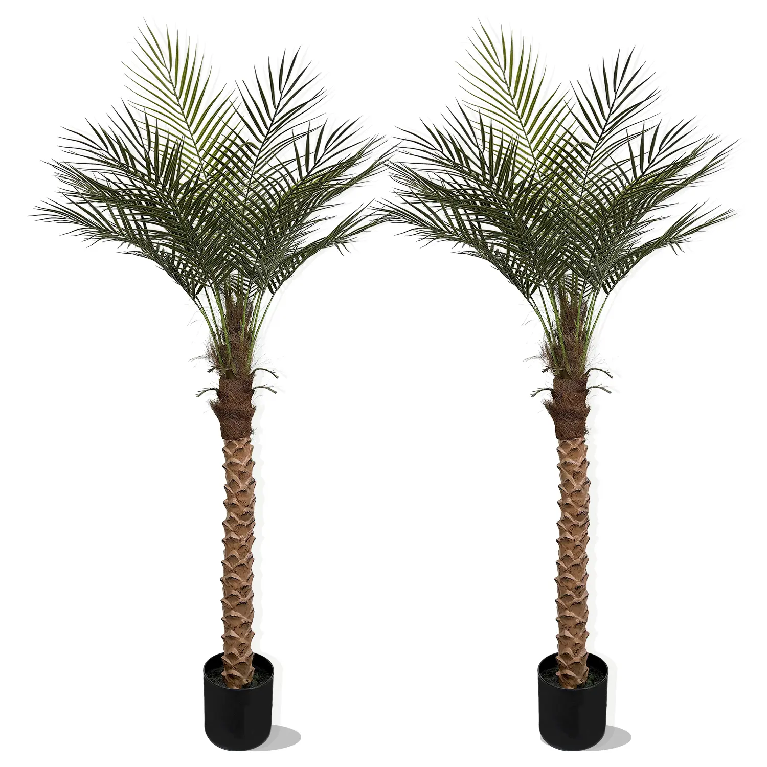 5ft Artificial Palm Tree, Realistic Fake Palm for Home Decor, Tropical Home Decor(2 Pack)