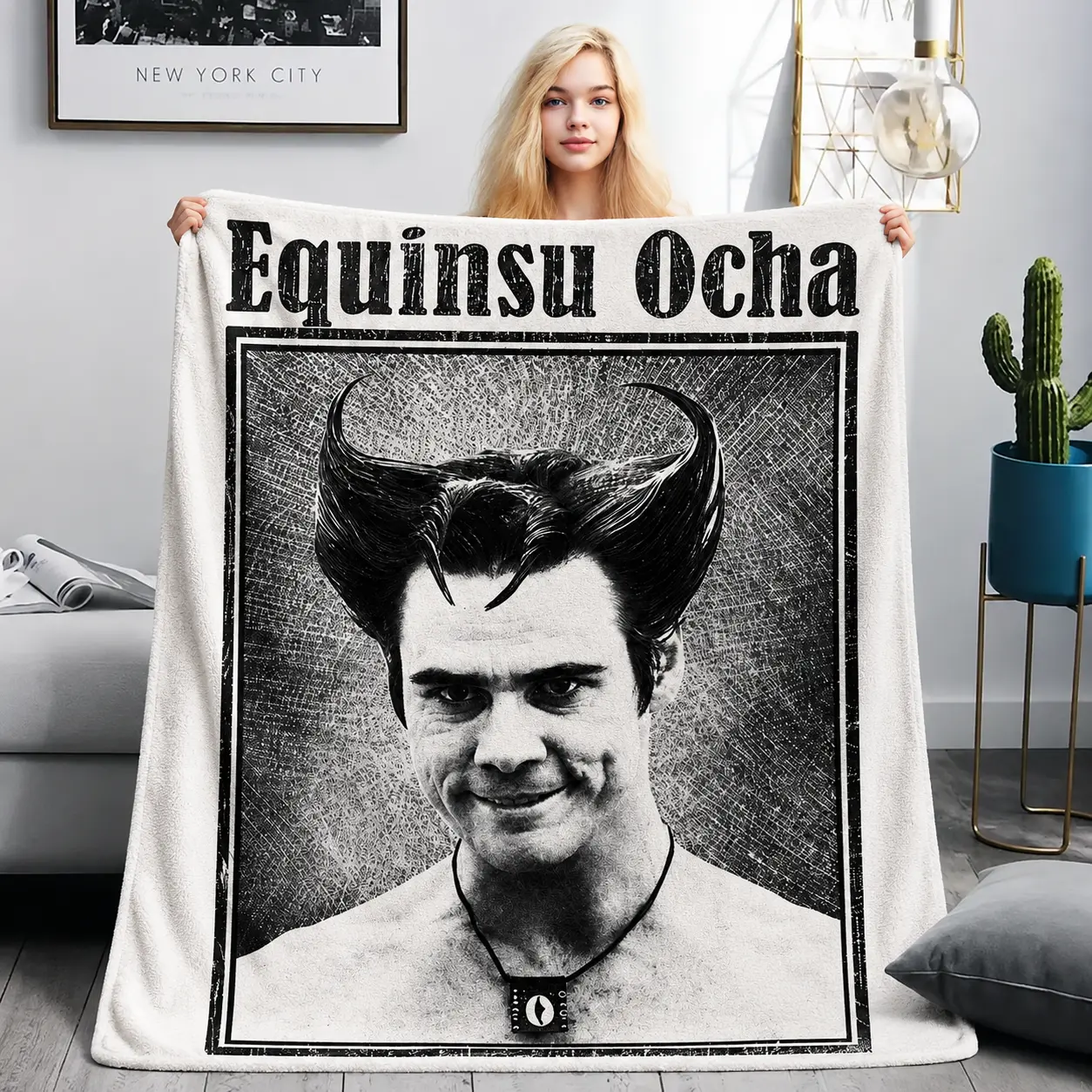Vinyl Devil / Equinsu Ocha Graphic Blanket Fan Blanket Soft Tapestry Streetwear Holiday Wear  fashion Streetwear Lover Gift Top Trending