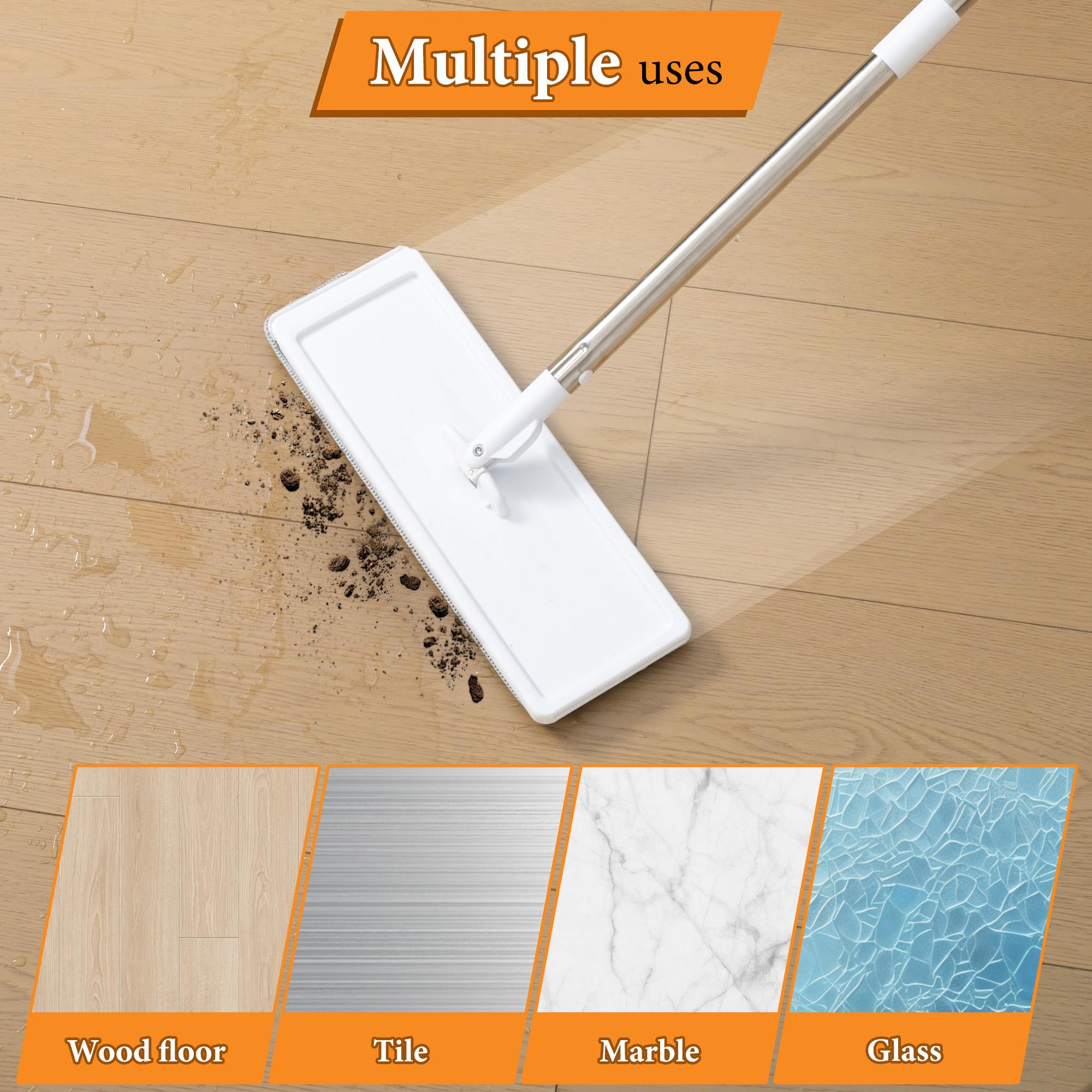 Bepatio 1pc Hand Wash Flat Mop, Easy Elution Separation, Easy Whole House Cleaning, Magic Home Cleaning 360° Spin Mop with Bucket Set, Plastic Material, No Electricity Required