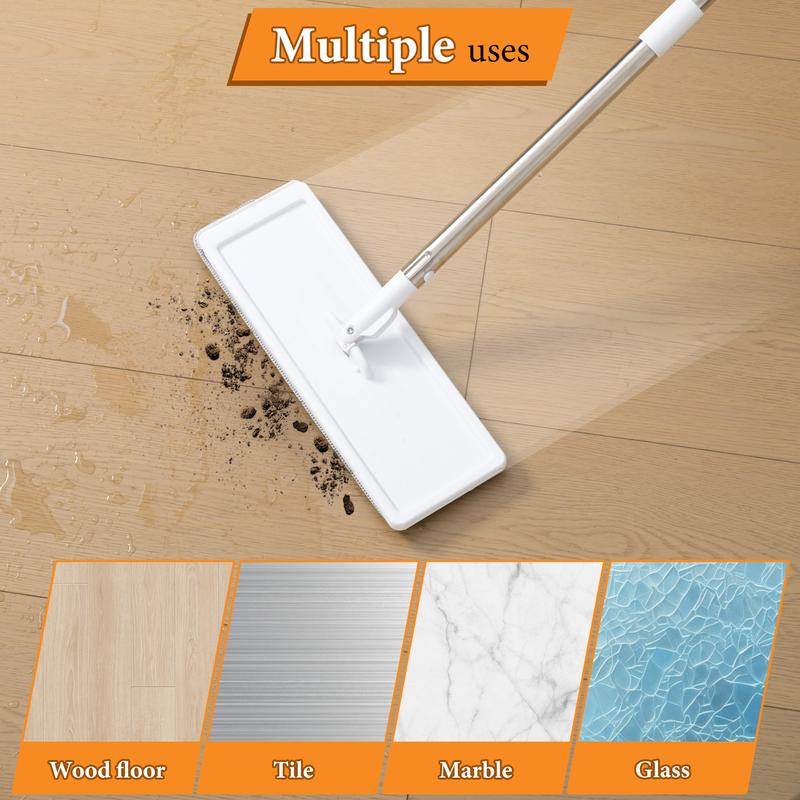 Bepatio 1pc Hand Wash Flat Mop, Easy Elution Separation, Easy Whole House Cleaning, Magic Home Cleaning 360° Spin Mop with Bucket Set, Plastic Material, No Electricity Required