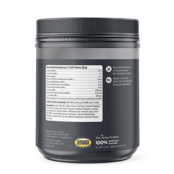 Zesty Paws Weight Management Bites for Dogs – Metabolism & Appetite Control with L-Carnitine, Fiber, Postbiotics & B Vitamins –  chews - 90 Count Supplements Pumpkin