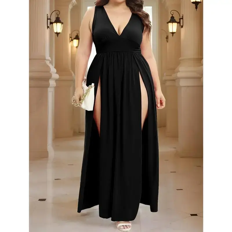 black full length dress - TikTok Shop