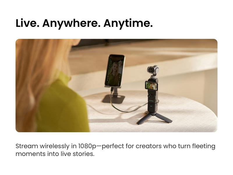 Xtra Muse Vlogging Camera with 1'' CMOS 4K/120fps Videos 3-Axis Gimbal Stabilizer Fast Focusing Face/Object Tracking Portable Handycam Camcorder