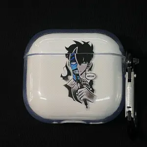 Anime Solo Leveling Case Sungjinwoo inspired Wireless Earphone Protective Case manga case Cover