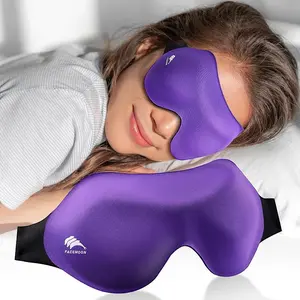 3D Contoured Sleep Mask, 100% Blackout Eye Mask for Sleeping, Zero Pressure & Lash Extension Friendly for Women