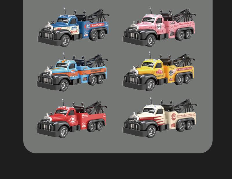 Hotfree 1/64 Mini RC Tow Truck, 2.4GHz Alloy Roadside Rescue Vehicle Model with Movable Crane Hook, App & Remote Control Flatbed Truck, 3-Speed Adjustable, USB-C Rechargeable, Indoor Outdoor Racing Trailer Toy, Christmas Birthday Gift for Kids Boys