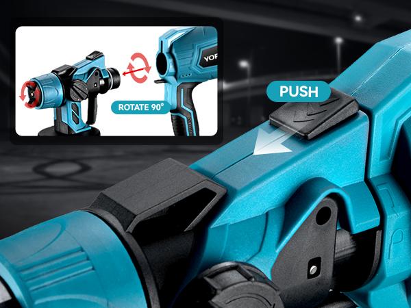 New Upgraded!! Cordless Paint Sprayer, 1000ml Paint Sprayer Gun with 21V/2 x 3.0Ah Batteries for Furniture and House Painting, Paint Sprayer for Home Interior, Wall, Fence, Cabinets