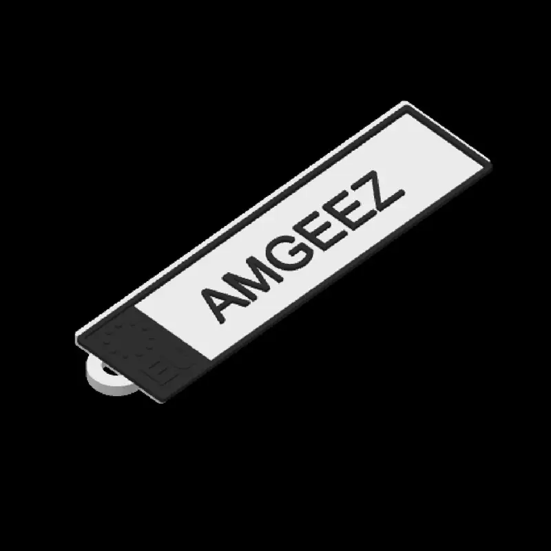 AMGEEZ Customizable EU License Plate Keychain - Personalized Keychain for Car Keys