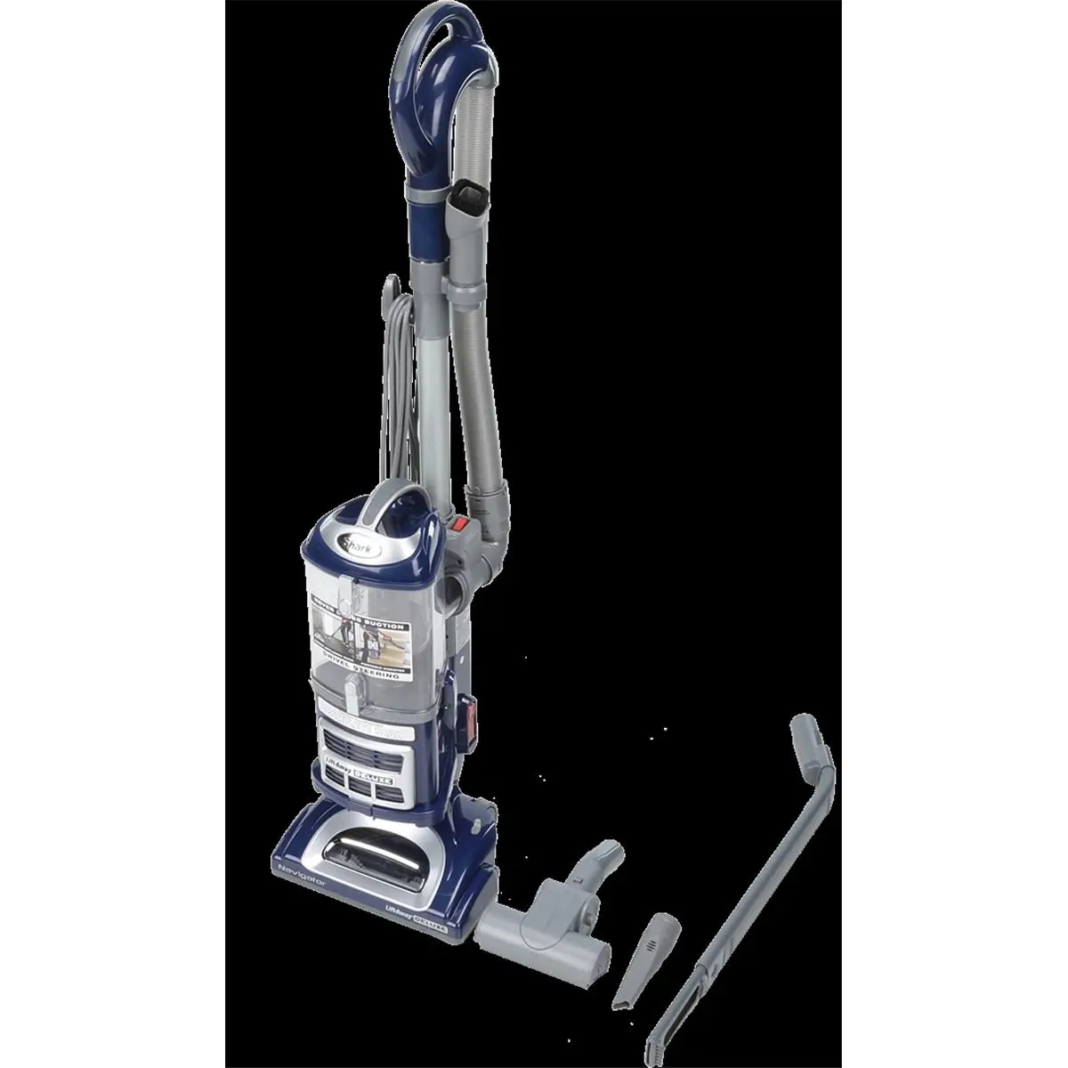 SHARK NV360 Navigator Lift-Away Deluxe Bagless Upright Vacuum Cleaner - Household Floor Care Appliance with Stirrer Anti-Burn, Ventilation Airflow for Making Kettle Corn or Nuts