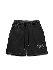 Men's Summer Shorts, Vintage Washed Tie-Dye Star Print, Casual Fashion Sportswear, Trendy Comfortable Fit, Perfect for Daily Wear