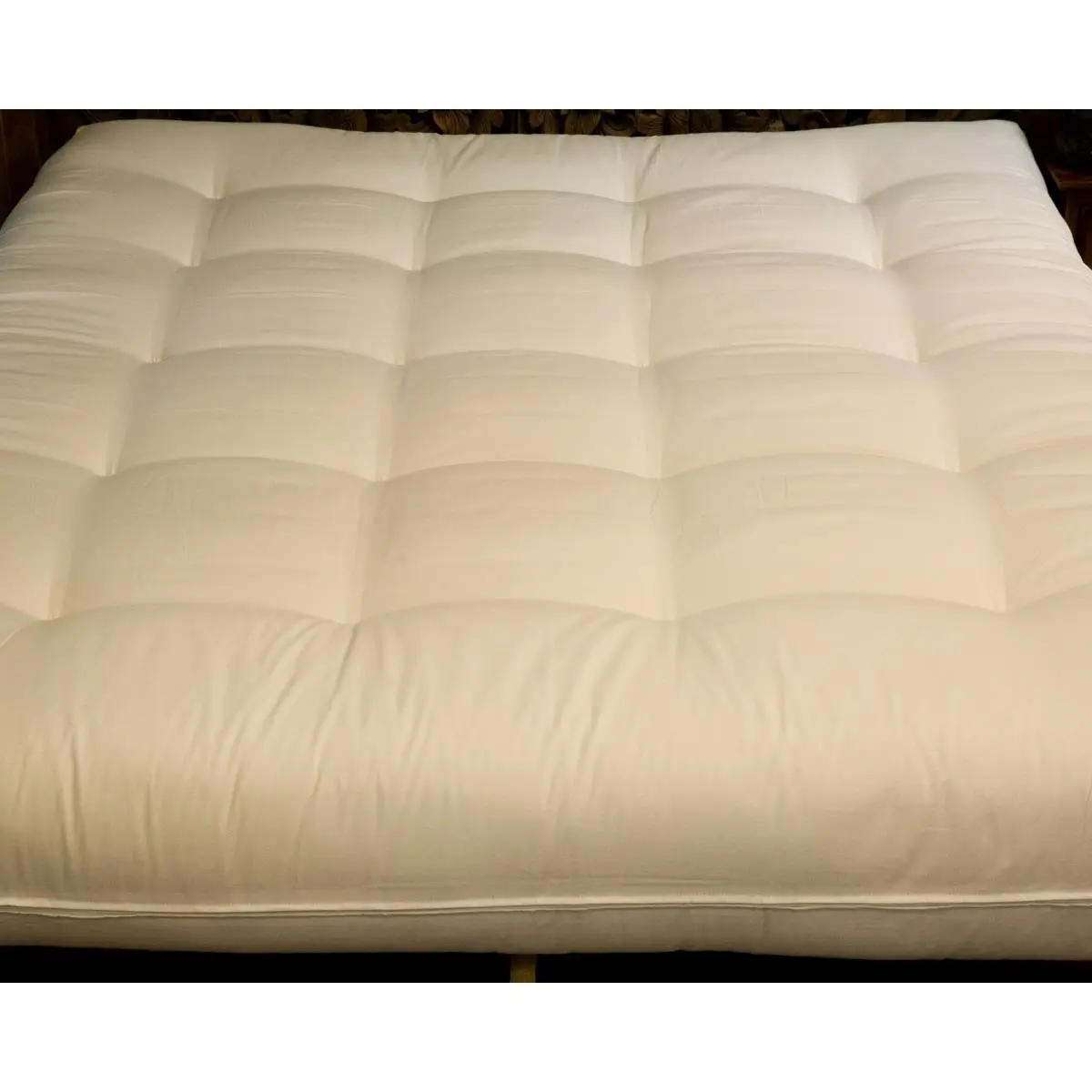 212 MAIN Handcrafted 4-Layer Tufted King Size Luxury Futon - Cotton Felt Construction, Natural Sleep Support (Mattress Only, Artisanal, Foam-Based, Indoor, Luxurious, Mixed-Material Futon Mattresses), Artisanal Futon Mattresses
