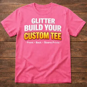 Custom Glitter T-Shirt – Choose Your Style | UBD