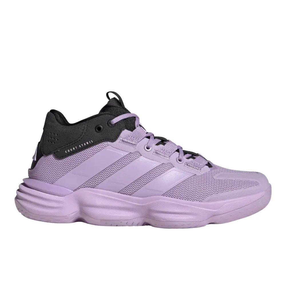 adidas Womens Court Stabil Indoor Volleyball Sneakers Shoes - Purple