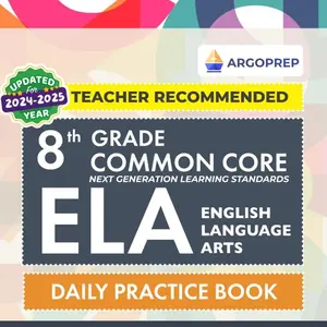 8th Grade Common Core ELA (English Language Arts): Daily Practice Workbook | 300+ Practice Questions and Video Explanations | Common Core State ... Standards Aligned (NGSS) ELA Workbooks) Paperback – November 26, 2019