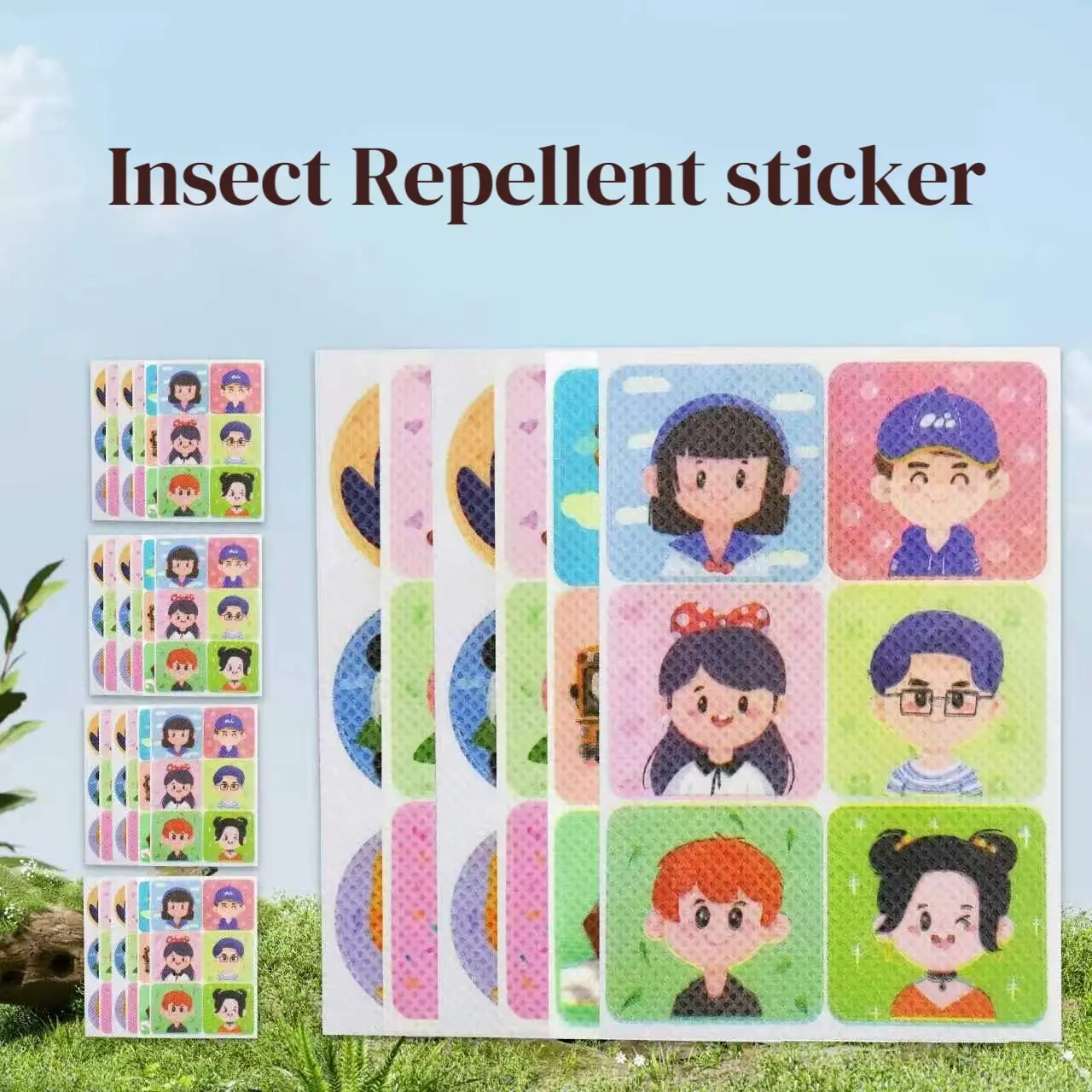 Cute Animal Print Herbal Citronella-Lemongrass Mosquito Repeller Adhesive Patches (216 Count) - Long-Lasting Sealed Insect Repellent Stickers for Clothes, Backpacks - Indoor Outdoor Beauty & Personal Care Essential