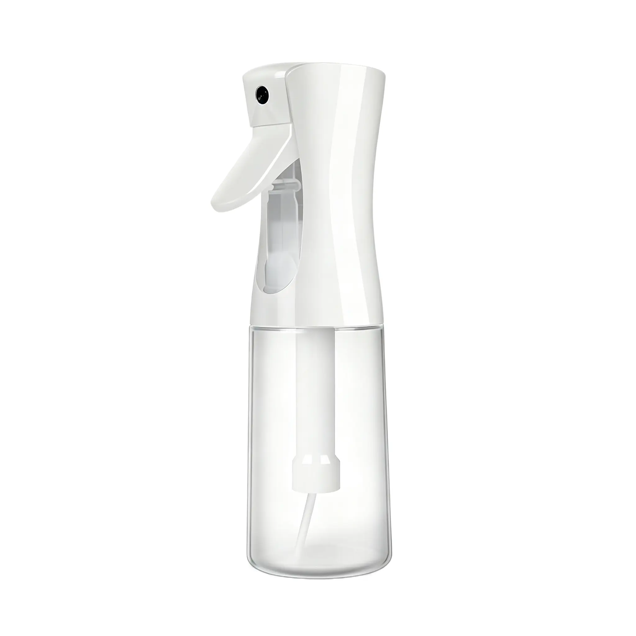 Continuous Ultra Fine Mist Spray Bottle, 360° All-Angle Sprayer for Hairstyle Care, Cleaning, Plants & Salons - Refillable Ergonomic Design, White, Cleaning Sprays, Ultra Fine Spray