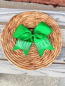 Shamrocks Glitter Bow