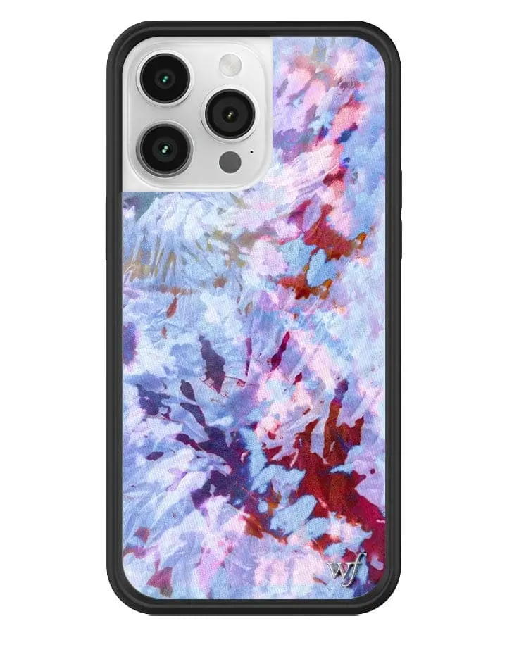 Bretman Rock Collab | Limited Edition Trendy iPhone Collaboration Case | Raised Protective Black Bumper | Women Owned Small Business | Vibrant Abstract Patterns Purple Red Blue | Safety Casing Protective | Gift for Her