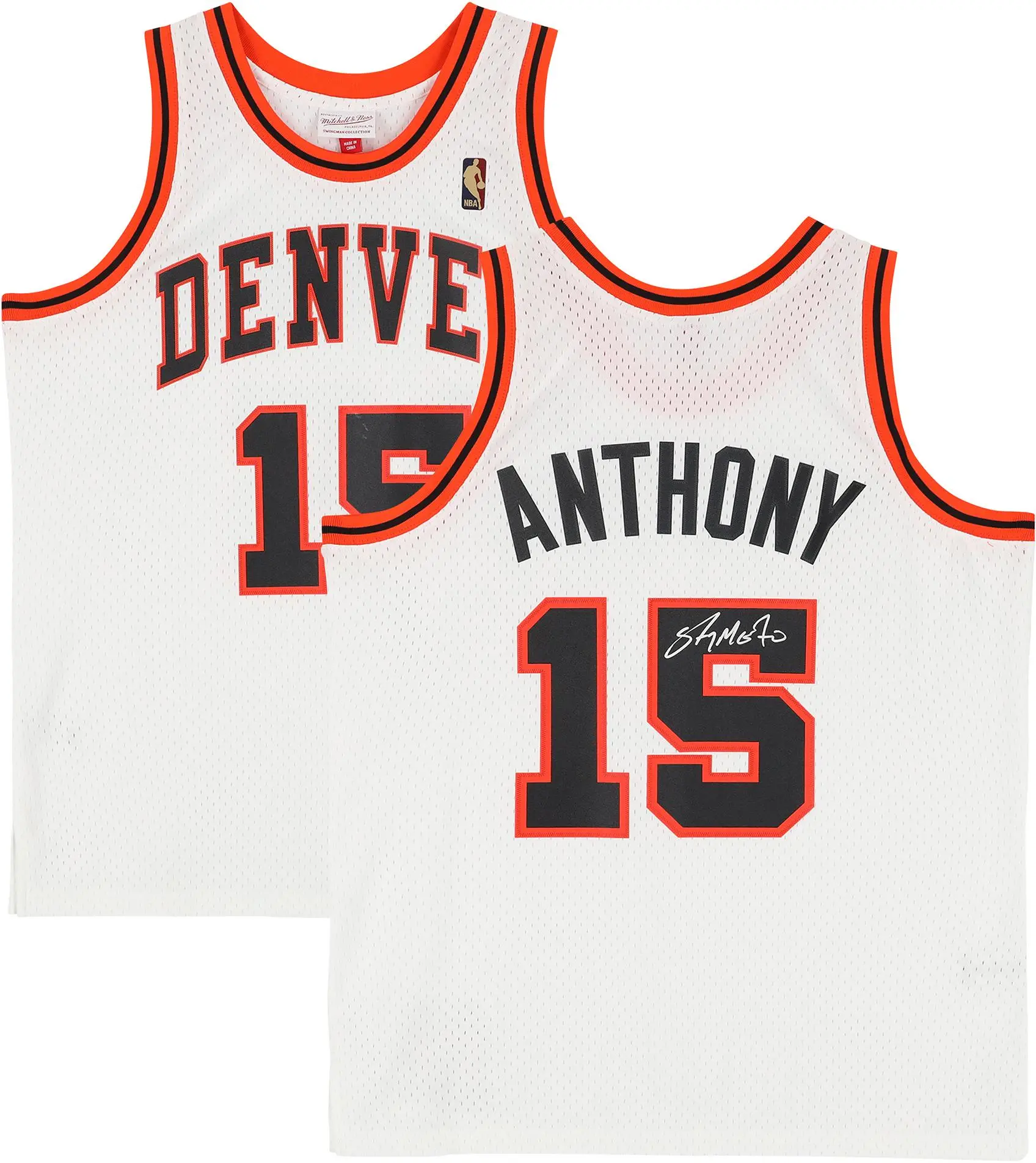 Carmelo Anthony Denver Nuggets Autographed White Mitchell & Ness 2006-07 Swingman Jersey - Fanatics Authentic Certified - NFL Memorabilia