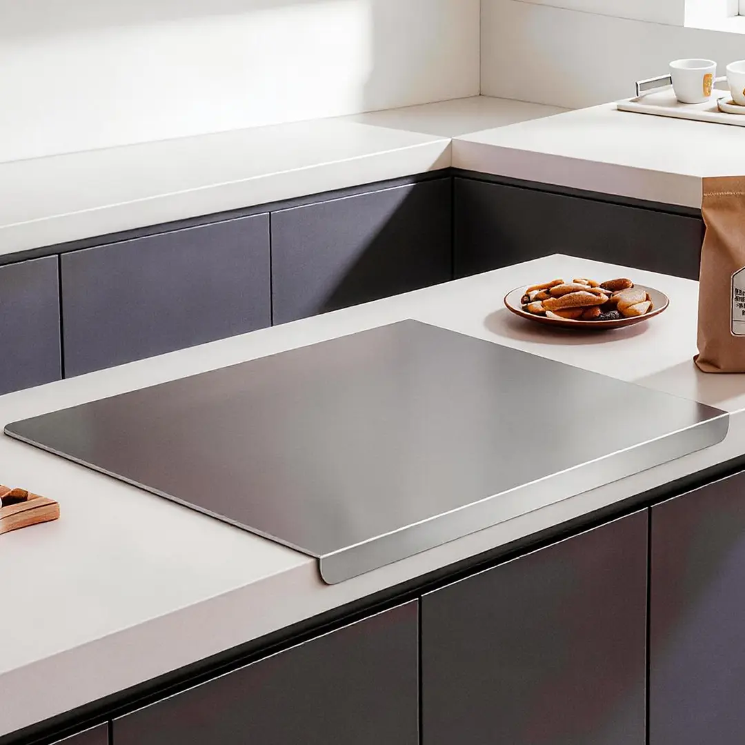 Stainless Steel Cutting Boards for Kitchen, Kneading Cutting Board Mats, Metal Cutting Board for Meat, Fruits, Vegetables, Bread, and Baking Small Cutting Boards