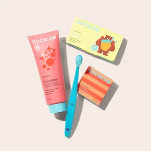 COCOLAB Happy Kids Teeth Routine, Complete Oral Care Bundle Kit, Dentist-Designed Essentials for Kids