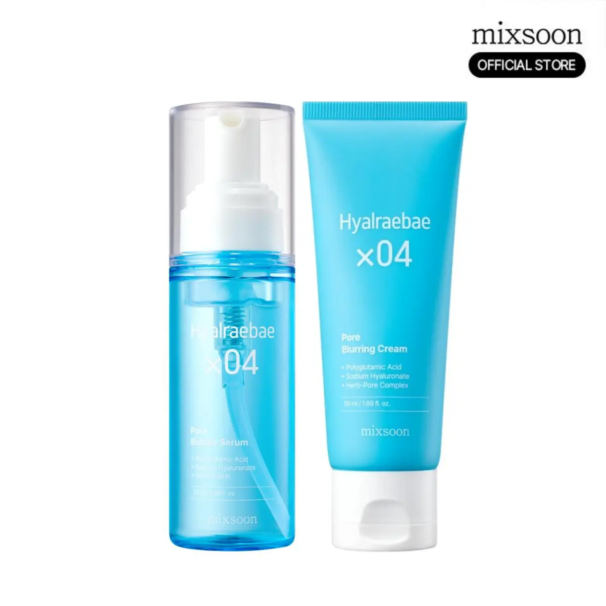 [VIRAL] Hyal 4X Pore Blur Duo | Pore Bubble Serum + Blurring Cream with Niacinamide Set | Smooth Pores, Deep Hydration, Refined Texture & Blurring Effect | For Sensitive Skin | Korean skin care