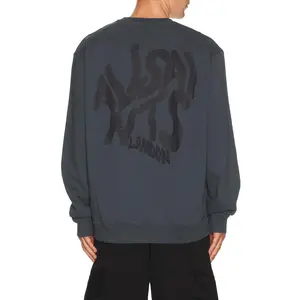 ALLSAINTS Orlando Crew Sweatshirt in Moonstone Blue