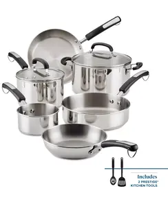 Farberware Brilliance Stainless Steel 10-Pc. Cookware Set