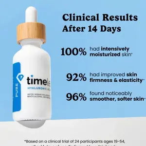 Best Timeless Hyaluronic Acid 100% 2 oz Pure Hyaluronic Acid Serum for Skin Care Hydrate & Retain Moisture All Skin Types