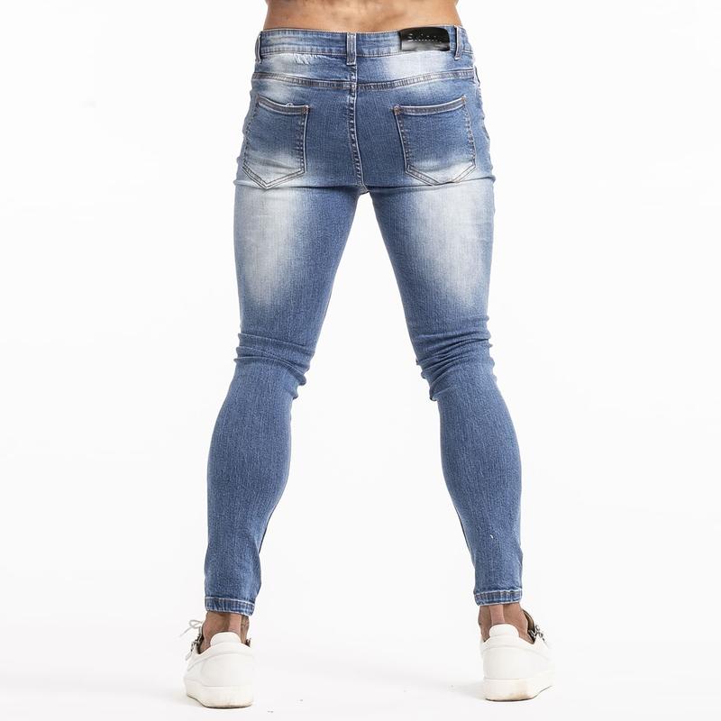 GINGTTO Men's Skinny Jeans Slim Fit Stretch Elastic Waist Jeans Pants