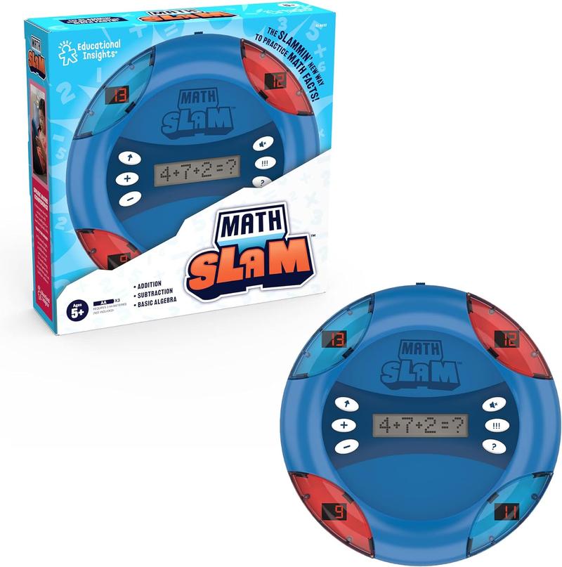 Educational Insights Math Slam Electronic Math Game, Handheld Electronic Math Toy, Ages 5+