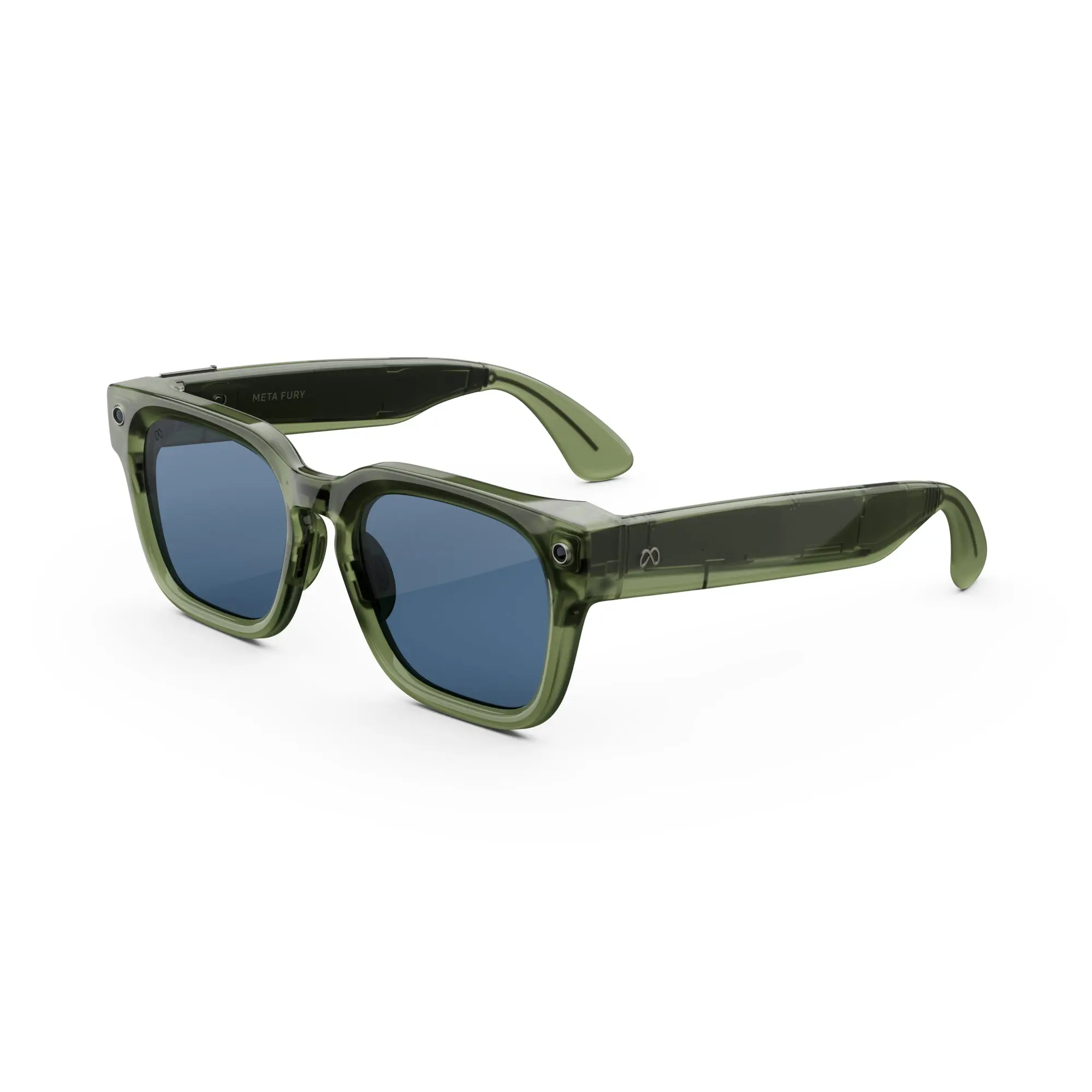Meta Fury Racing Green Light Blue Atlantic Lenses