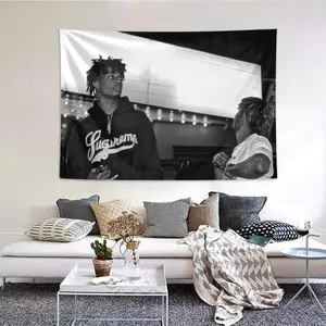 Lil Uzi & Playboi Tapestry, Rap Singer Music Album Cover Tapestry, Indoor Living Room, Family Bedroom, University Dormitory Wall Decoration, Tapestry Wall Mural