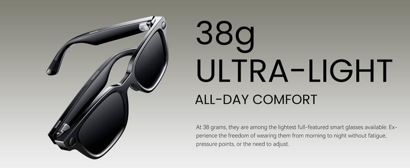 Rokid AI Glasses Style, 12 MP & 4K Camera, Photo & Video, AI Assistant Powered by ChatGPT-5, 24h Standby, 89 Language Translation, Dual Hi-Fi Speakers, Lightweight (38.5g), Supports Prescription up to ±15.00D, Perfect for Daily Wear & Virtual Assistance