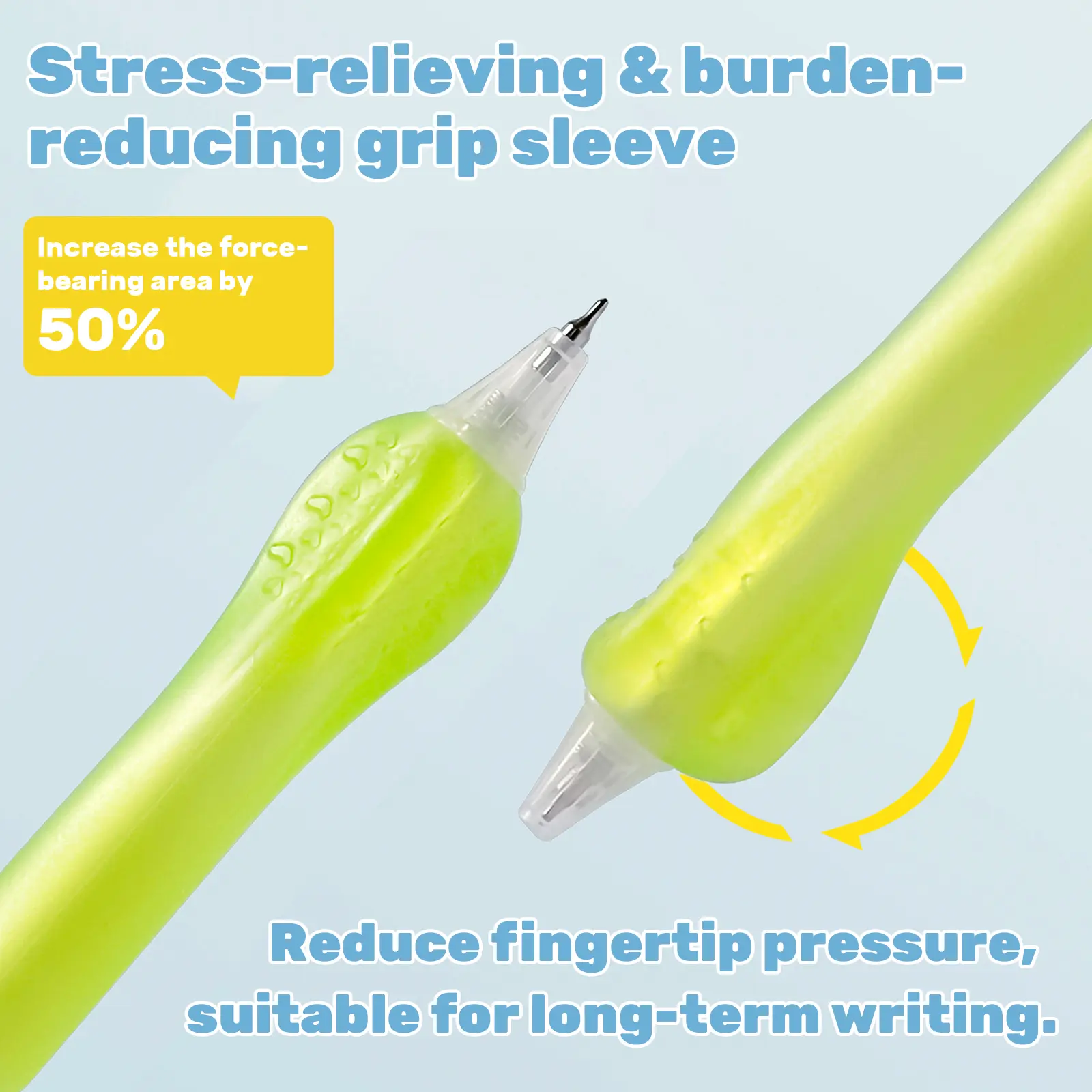 EpenGo Smooth Writing Gel Pens - 5 Pcs Retractable Click Design, 0.5mm/0.7mm Fine Point Black Ink, Ergonomic Soft Grip Cushion, Office Accessories, College School Supplies, for Artists, Classroom Use