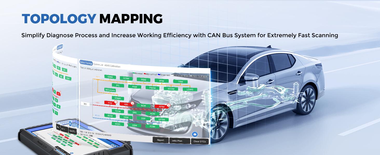 TOPDON Phoenix XLink Scan Tool, ECU Programming, Online ECU Coding, Upgraded of Phoenix Plus, Topology Mapping, 41 Services, Bi-Directional Scanner, Guided Function, CAN FD/DoIP, 2 Years Free Update TOPDON Phoenix XLink Scan Tool, ECU Programming, Online ECU Coding, Upgraded of Phoenix Plus, Topology Mapping, 41 Services, Bi-Directional Scanner, Guided Function, CAN FD/DoIP, 2 Years Free Update