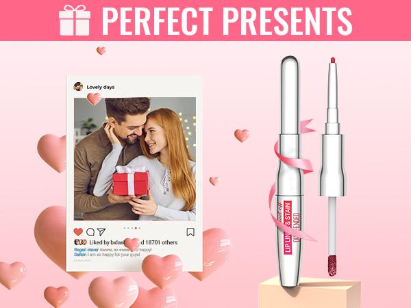 【FREE SHIPPING】2PCS iMethod Lip Liner Stain - Lip Stain, 2-In-1 Dual-Ended Peel Off Lip Stain with Tweezer, Natural Long Lasting Peel Off Lip Liner, Easy to Use for All Skin Types, Stay All Day, Nude Pink