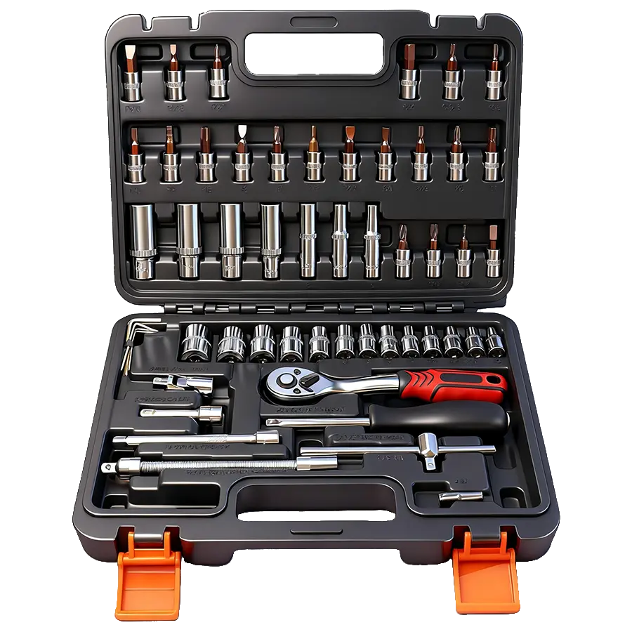 53 piece 53-Piece Ratchet SocketWrench Set:Automotive Repair ToolKit with Multifunctional SocketWrench for Car,Truck,and Motorcycle