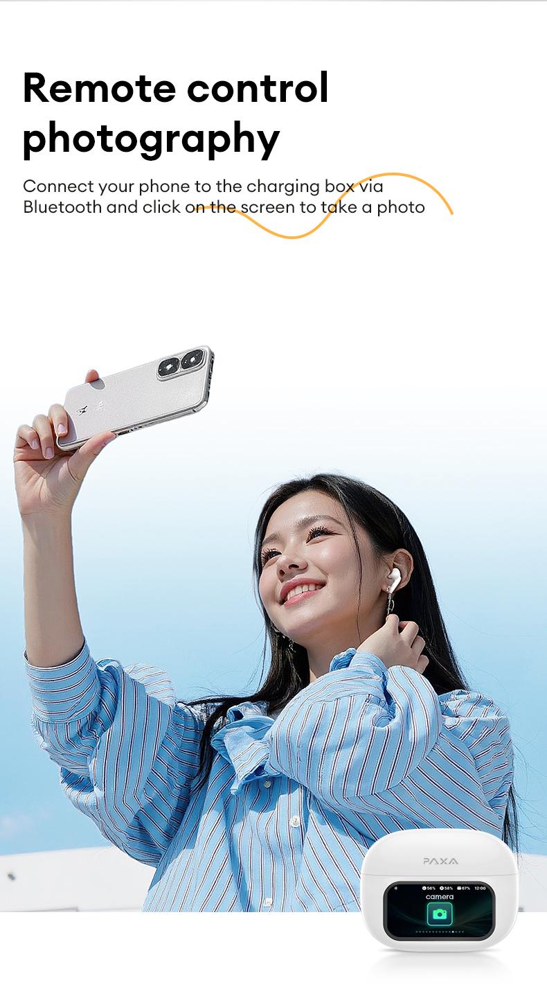 T26 Pro OWS Wireless Bluetooth Earbuds Luxurious Sound for Music & Phone Calls, Sport Headsets With Call Noise Canceling Mic