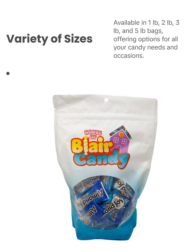 Almond Joy Fun Size Candy Bars in Resealable Bag –  Available in 1 lb, 2 lb, 3 lb, and 5 lb Snack Bags - TikTok Candy Trend Item
