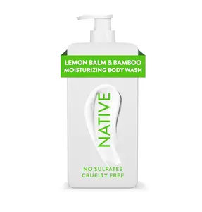 Native Moisturizing Body Wash Contains Naturally Derived Ingredients | For Women & Men, Sulfate, Paraben, & Dye Free Leaving Skin Soft and Hydrated | Lemon Balm & Bamboo 18 oz