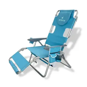 Ostrich The Backpack 3N1 Portable Chair Cooler Bag & Reclining Lounger, Lt Blue